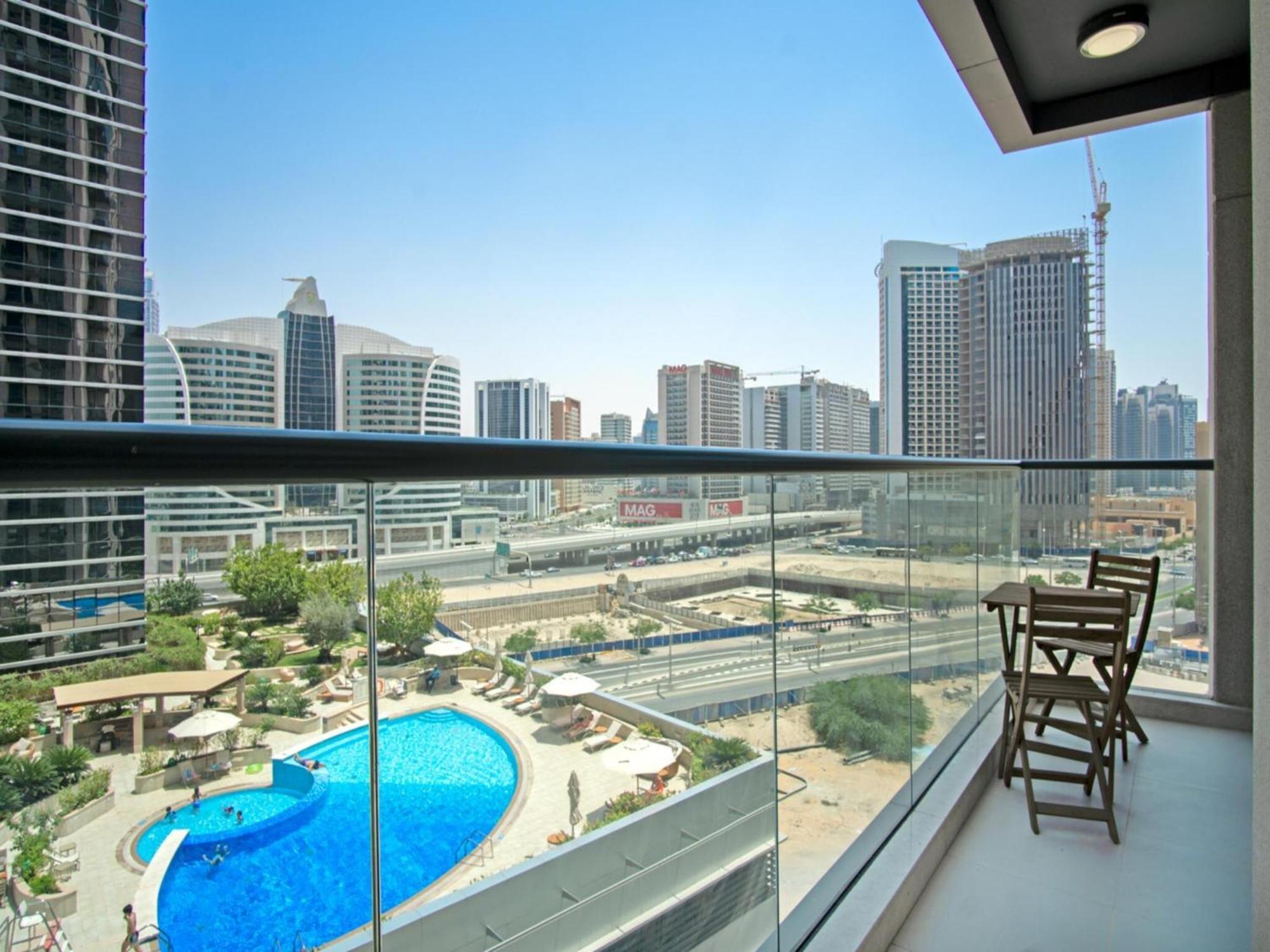 Luxe Apartments Near Dubai Mall Burj Khalifa Pool Gym Parking Ngoại thất bức ảnh
