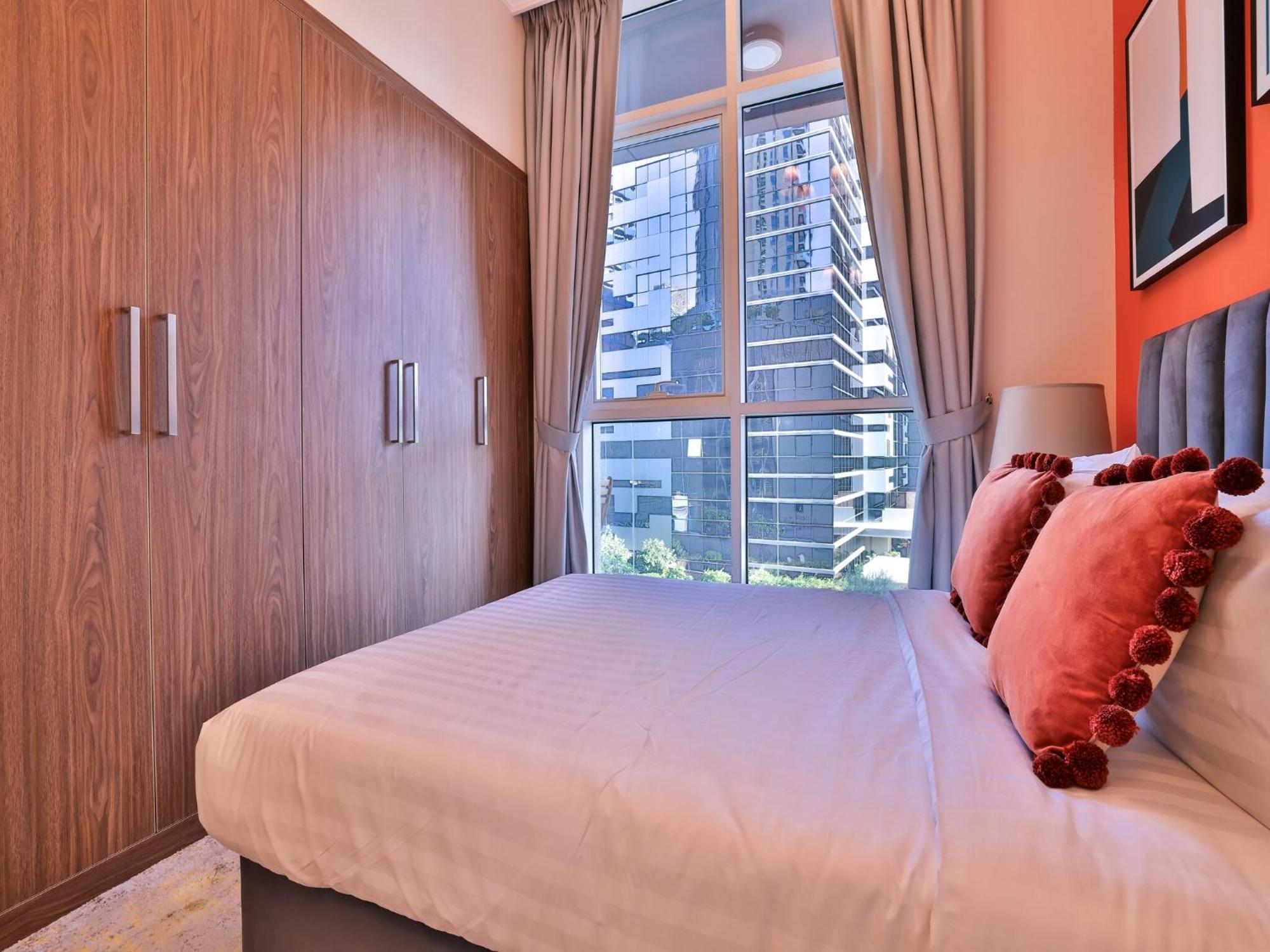 Luxe Apartments Near Dubai Mall Burj Khalifa Pool Gym Parking Ngoại thất bức ảnh