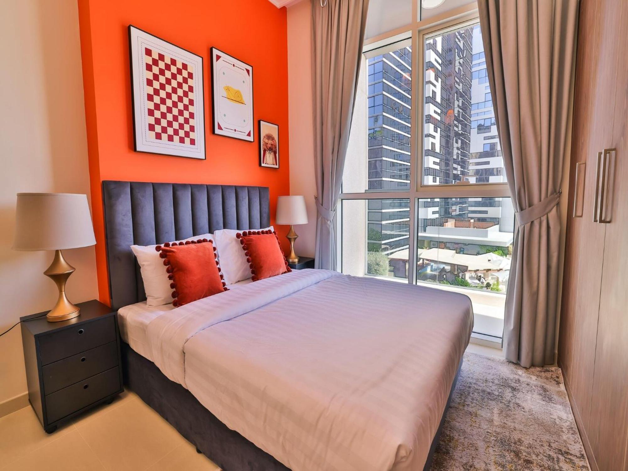 Luxe Apartments Near Dubai Mall Burj Khalifa Pool Gym Parking Ngoại thất bức ảnh